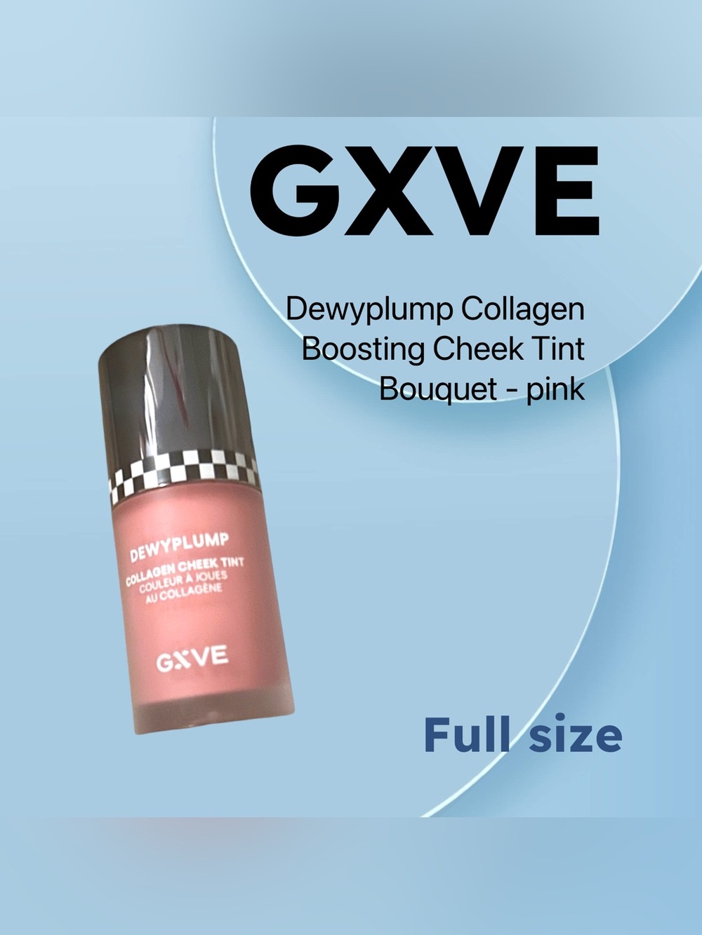 🇺🇸🆕NIB GXVE |FULL| Pink Bouquet Dewyplump Collagen Boosting Cheek Tint